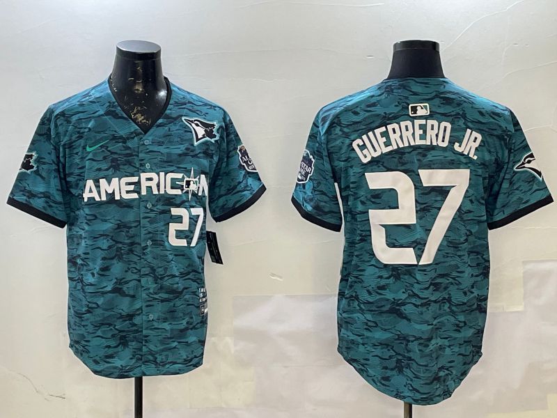 Men Toronto Blue Jays #27 Guerrero jr Blue All star 2025 Nike MLB Jersey style 2->san diego padres->MLB Jersey